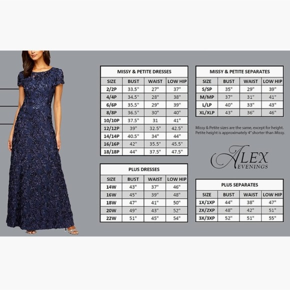 Alex Evenings Dress Womens 2 Blue Side Draped Rhinestone Brooch Wrap NEW - Picture 10 of 10